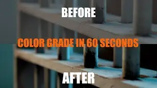 How to COLOR GRADE in 60 seconds!! (EASY)