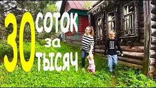Огромный участок у озера за копейки в жилой деревне // Обзор