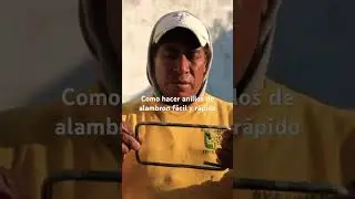 Como hacer anillos de alambron. Fácil y rápido. Suscríbete