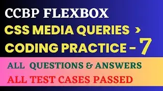 CSS Media Queries | Coding Practice 7 | FLEXBOX | NxtWave | CCBP 4.0