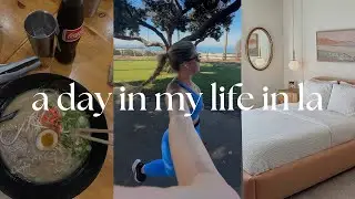 a day in my life in los angeles 🌴 apartment updates, french class, pr unboxing, running + more...