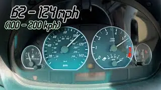 BMW E46 330CI 62-124 MPH (100-200 kph) - Before a Turbo..