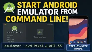 How to Start the Android Studio emulator from the command line