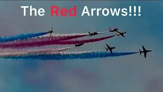 Full display of the red arrows at Blackpool airshow!!!