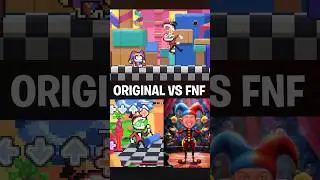 Wacky World | FNF Mod in Real life vs Original