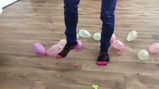 Popping balloons with sucks