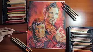 Scarlet Witch and Doctor Strange - Multiversal Drawing *40+ hours of work*