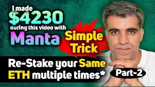 How to Multiply Manta Staking with SAME ETH-Manta New Paradigm ETH Staking Guide | Crypto1O1
