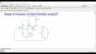 Colpitt oscillator using transistor | Design and Simulation (in TINA-TI)