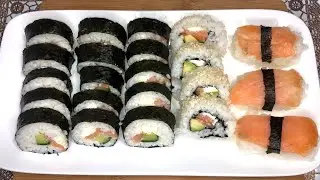 Comment préparer des sushis || 3 types de sushis très simple
