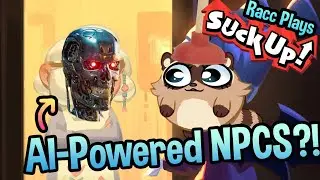 LYING to sentient AI NPCS! 【 Racc plays Suck Up! Full playthrough part 1 】 #suckup #suckupgame