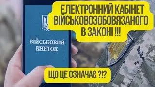 Президент підписав закон про ЕЛЕКТРОННИЙ КАБІНЕТ військовозобов’язаного! Що в ньому?Що це означає?!?