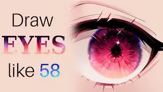 [CSP/PSD File] Draw anime EYES like 58/fevercell (Twitter@Opal_00_58)