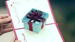 3D Pop Up Gift Box Greeting Card