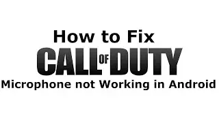 How to fix Call of Duty Microphone is not working in Android Mobile ( Hindi )