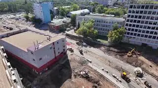 Строительство новой 4 полосной дороги на улице 22 Партсъезда от Московского шоссе до Ново Садовой