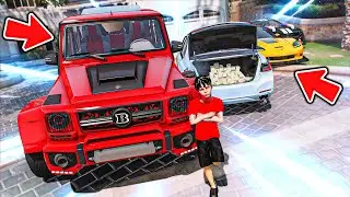 GTA V : !! هايط بفلوسه وجاب اغلى سيارات بالعالم