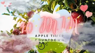 10-MINUTE Silent Apple🍎 TIMER with Pleasant Alarm Sound🎵