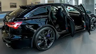 2025 Audi RS 6 Avant - The Black V8 Powerhouse in Detail ! - Sound, Exterior and Interior - 4K