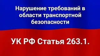 Нарушение требований в области транспортной безопасности.