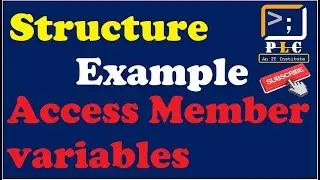 C programming Part 93, Structure based program example. Access member variables of structure.