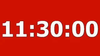 11 hour 30 minute dark red timer