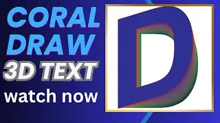 new 3d text in coraldraw for beginners|| 