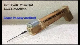 How to make drill machine at home/ Make High speed mini #drill #Machine #Tool/ Technical bro's.