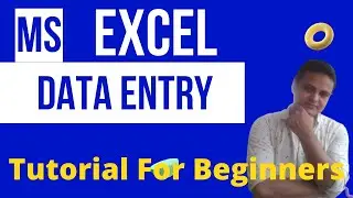 MS Excel Data Entry Tutorial for Beginners. 