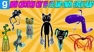 NEW CARTOON CAT VS ICE SIREN HEAD AND DARK SIREN HEAD! - Garry's Mod Sandbox