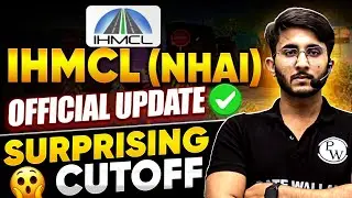 IHMCL (NHAI ) Through GATE | Surprising Cutoff | Official Update