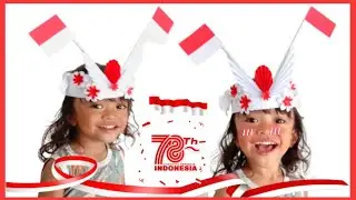 DIY Mahkota Merah Putih | Mahkota/Hiasan Kepala Merah Putih Untuk Karnaval | Topi Merah Putih Kertas