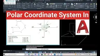 How To Use Polar Coordinate System Method In AutoCAD || Learn AutoCAD With Attitude Academy