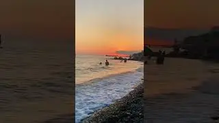 Сочи , Чёрное море, Закат