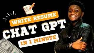 How To Use Chat Gpt To Write A Resume || Step By Step Tutorial