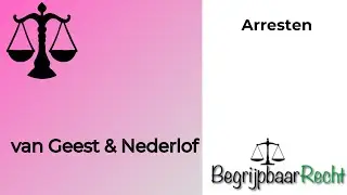 Arrest: van Geest en Nederlof