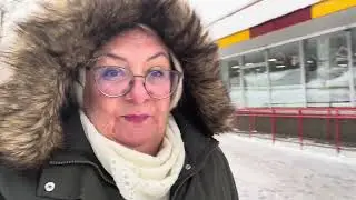 😱Я В ШОКЕ‼️ОТВЫКЛА ХОДИТЬ ПО СНЕГУ И ЛЬДУ❄️С Денисом по делам. РОССИЯ ПОДМОСКОВЬЕ