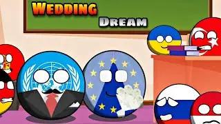 The teacher got married in a dream 👰(countryballs school animation)