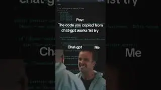 pov the code you copied from chatgpt 🥲 #programming #chatgpt #memes