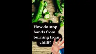 Chilli burn on hand home remedy tips video 