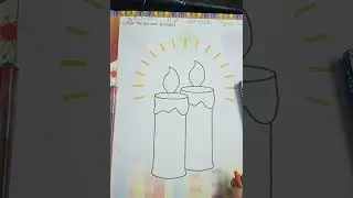 std junior KG sub drawing pg no 23 colour the picture candle in your workbook