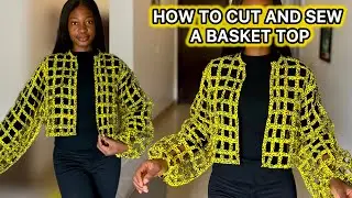 How to Cut and Sew a Stylish Basket Kimono Design with Long Sleeves.