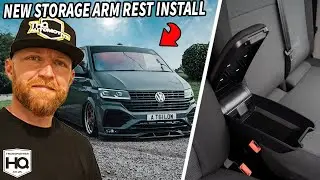 NEW storage arm rest for VW Transporter, VW Crafter / MAN TGE and ID-Buzz