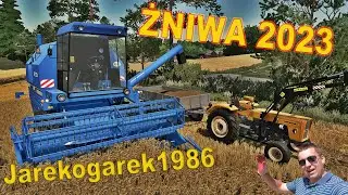Żniwa 2023🌾Kosimy Jęczmień🔥 Bizon Rekord/ Ursus C-360🤘Jarekogarek1986😎 FS22