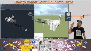 Fuzor Point Cloud Import Tutorial  | How to Import .FLS & .RCP for 4D Simulation | BIM-VDC Workflow