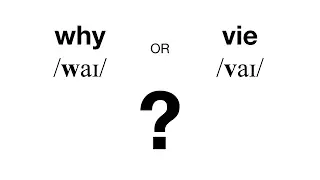 WHY or VIE? (/waɪ/ or /vaɪ/) English w & v sound pronunciation listening practice with minimal pairs