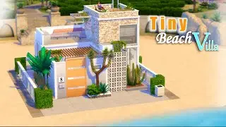 Tiny Villa (Modern Beach Villa)🌊🌴 - Sims 4 Cozy and Compact Living Space