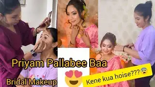 Priyam Pallabee Ba Bridal Makeup ❤️#makeup #subscribe #trending #shorts #reels ❤️Twins Makeupartist