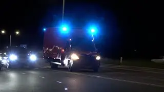 PRIO1 -  Logistiek brandweer Flevoland onderweg naar Zeer grote brand Almere vanaf Lelystad!