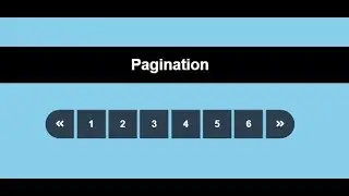 Pagination Design Using HTML & CSS